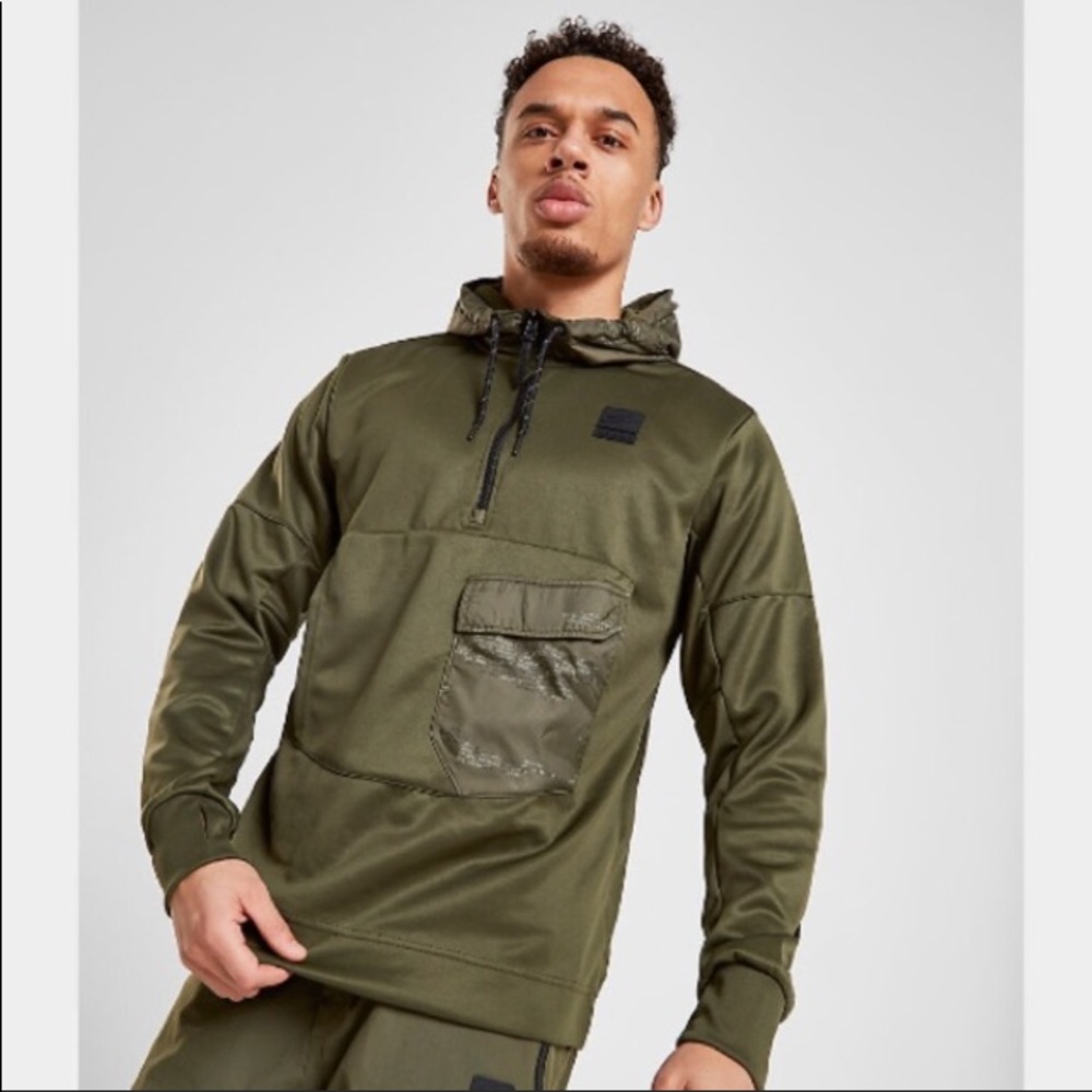 NIKE AIR MAX POLY 1/2 ZIPPED MENS HOODIE NWT